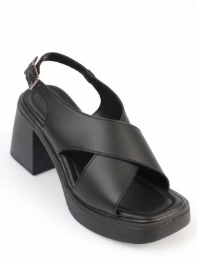 Capone Outfitters Women's Platform Cross-Band Sandals