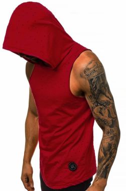 Madmext Hooded Athlete Claret Red 2893