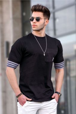 Madmext Men's Black T-Shirt 5806