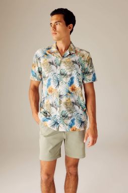 DEFACTO Regular Fit Printed Short Sleeve Shirt