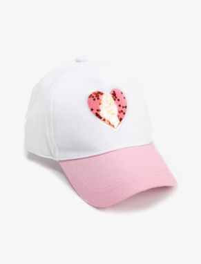 Koton Cap Hat Cotton Heart Applique Detailed