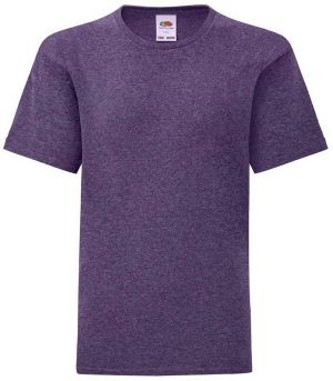 Purple children's t-shirt in combed cotton Fruit of the Loom