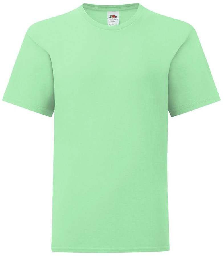 Mint children's t-shirt in combed cotton Fruit of the Loom