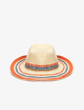Koton Straw Hat Fedora Multicolored Rope Detailed