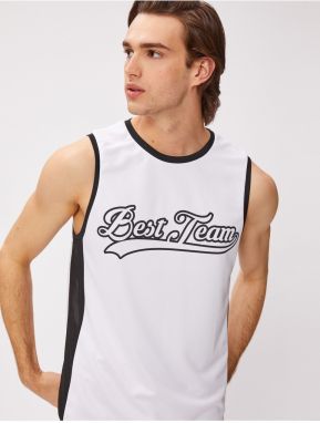 Koton Athletic Singlets College Printed Crewneck