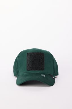 AC&Co / Altınyıldız Classics Men's Green 100% Cotton Hat with Replaceable Stickers