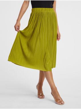 Orsay Green Ladies Pleated Midi Skirt - Women