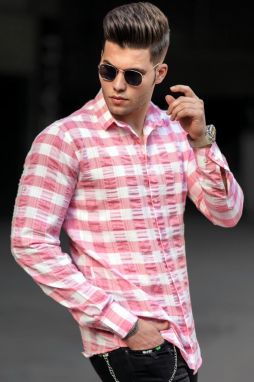 Madmext Pink Men's Shirt 4941