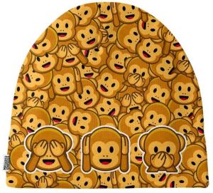 Mr. GUGU & Miss GO Man's Three Wise Monkeys Beanie MB 212228