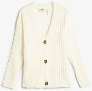 Koton Girls' Ecru Cardigan