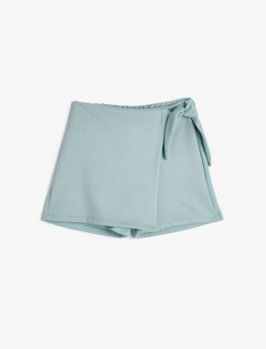 Koton Short Skirt Double Breasted Side Tie