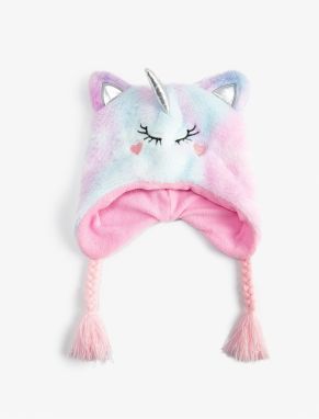 Koton Plush Unicorn Beanie Ear Capped Fleece