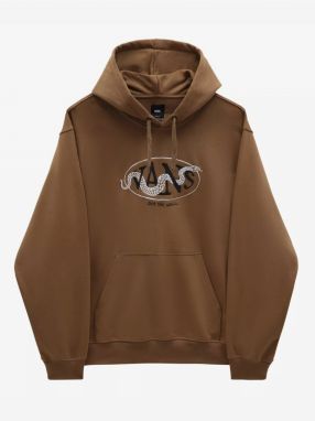 Men's Brown Hooded Sweatshirt VANS Snake Pit - Men