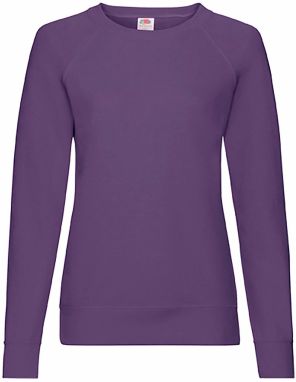 Purple sweatshirt classic light Fruit of the Loom
