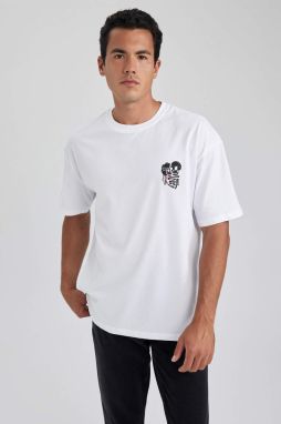 DEFACTO Oversize Fit Crew Neck Printed T-Shirt