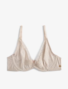 Koton Underwire Seamless Bra with Lace Detail