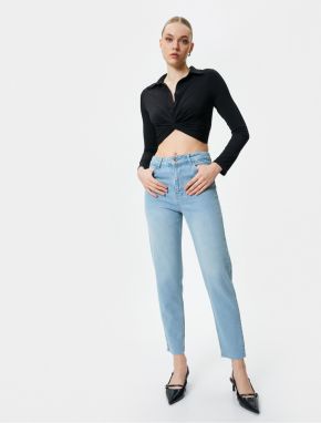 Koton Mom Fit Jeans Relaxed Fit Lightweight Skinny Leg - Mom Jean