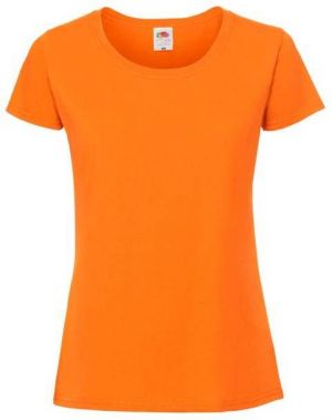 Iconic 195 Ringspun Premium Premium Fruit of the Loom Orange T-shirt