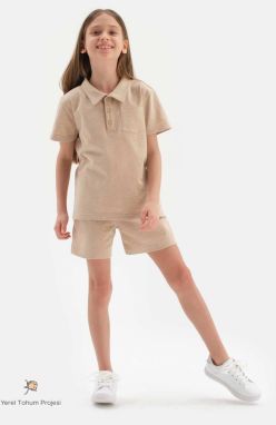 Dagi Brown Natural Color Local Seed Cotton Two Thread Unisex Shorts