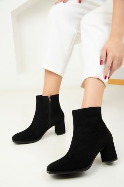 Soho Black Suede Women's Boots & Booties 18549