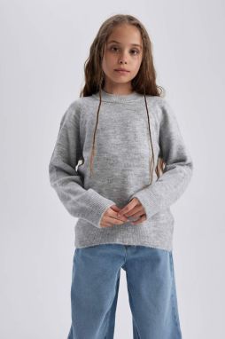 DEFACTO Girl Regular Fit Crew Neck Pullover