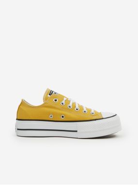 Žlté dámske tenisky na platforme Converse Chuck Taylor All Star - ženy