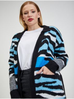 Orsay Blue-Black Women's Patterned Cardigan - Women