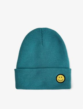 Koton Emoji Embroidered Beret with Folding Detail