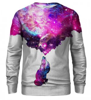 Bittersweet Paris Unisex's Galactic Wolf Sweater S-Pc Bsp026