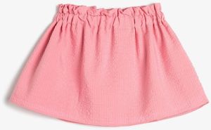 Koton Baby Girl Skirt with Elastic Waist and Lined 3smg70002aw