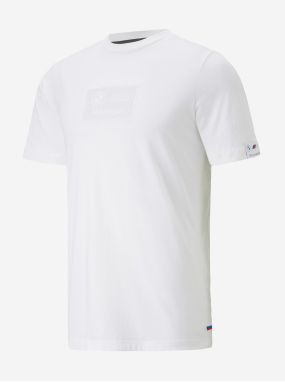 White Men's T-Shirt Puma BMW MMS - Men