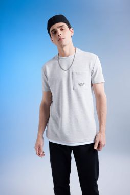 DEFACTO Regular Fit Crew Neck Printed T-Shirt