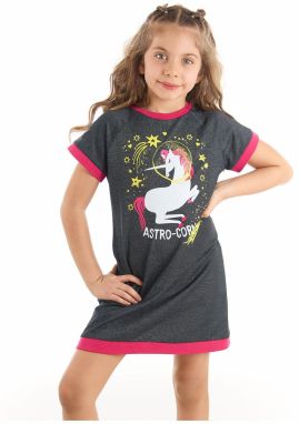 mshb&g Astrocorn Unicorn Girls Gray Dress