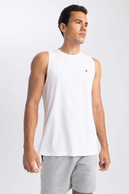 Defacto Fit Slim Fit Printed Crew Neck Singlet