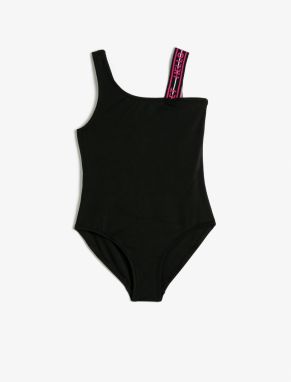 Koton Swimsuit One Shoulder Strap Detailed