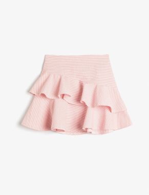 Koton Skirt Layered Cotton Blend