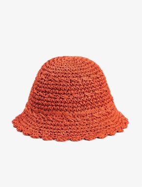 Koton Knitted Straw Bucket Hat