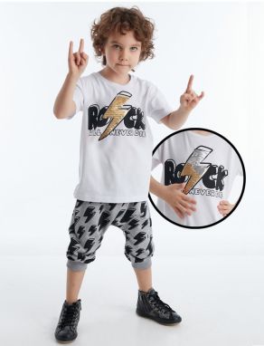 mshb&g Thunder Rock Boys T-shirt Capri Shorts Set