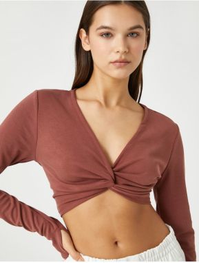 Koton Crop Yoga T-Shirt Modal-Mix and Silky-Texture