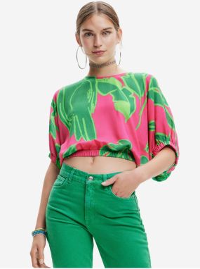 Desigual Garret Green-Pink Womens Top - Women