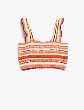 Koton Crochet Crop Top with Straps