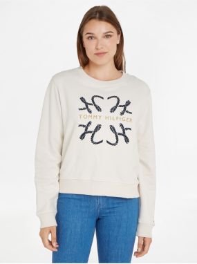 Cream Women's Sweatshirt Tommy Hilfiger - Women