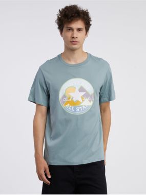 Light Green Men's T-Shirt Converse Coastal Remix - Men