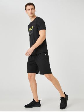 Koton Basic Sports Shorts Waist Laced Pocket Detail Breathable Fabric