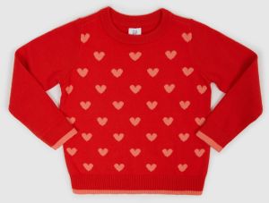 GAP Children's sweater heart pattern - Girls