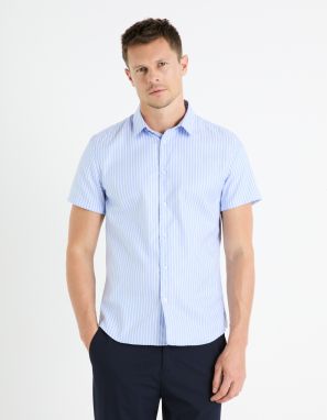 Celio Striped slim shirt Fasanuremc - Men's