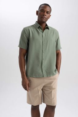 DEFACTO Regular Fit Poplin Short Sleeve Shirt