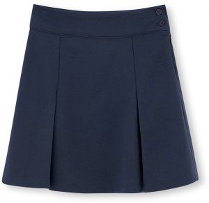 Dagi Navy Blue Interlock Shorts Skirt