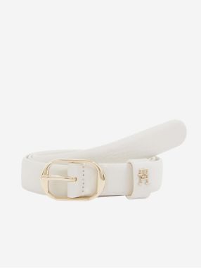 Women's cream leather belt Tommy Hilfiger - Women