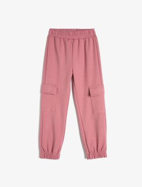 Koton Basic Cargo Jogger Sweatpants With Pockets Elastic Waist